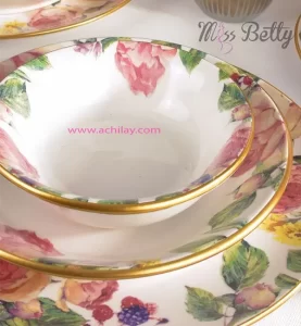 سرویس غذاخوری طرح گل رز