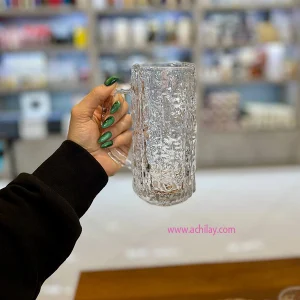 لیوان بلند دفرمه دسته دار