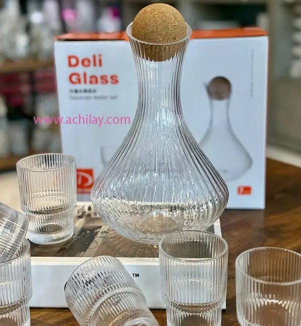 ست کامل تنگ و شش نیم‌لیوان Deli Glass