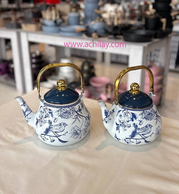 خرید کتری لعابی Spring قلم آبی